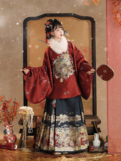 Ming Dynasty Chinese New Year Festival Hanfu | Get Rich Immediately 马上发财