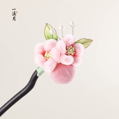 Puffy Bloom Hair Stick | Traditional Chinese Hair Accessory