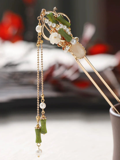 Bamboo Tassel Hair Stick | Ancient Chinese Hair Accessory