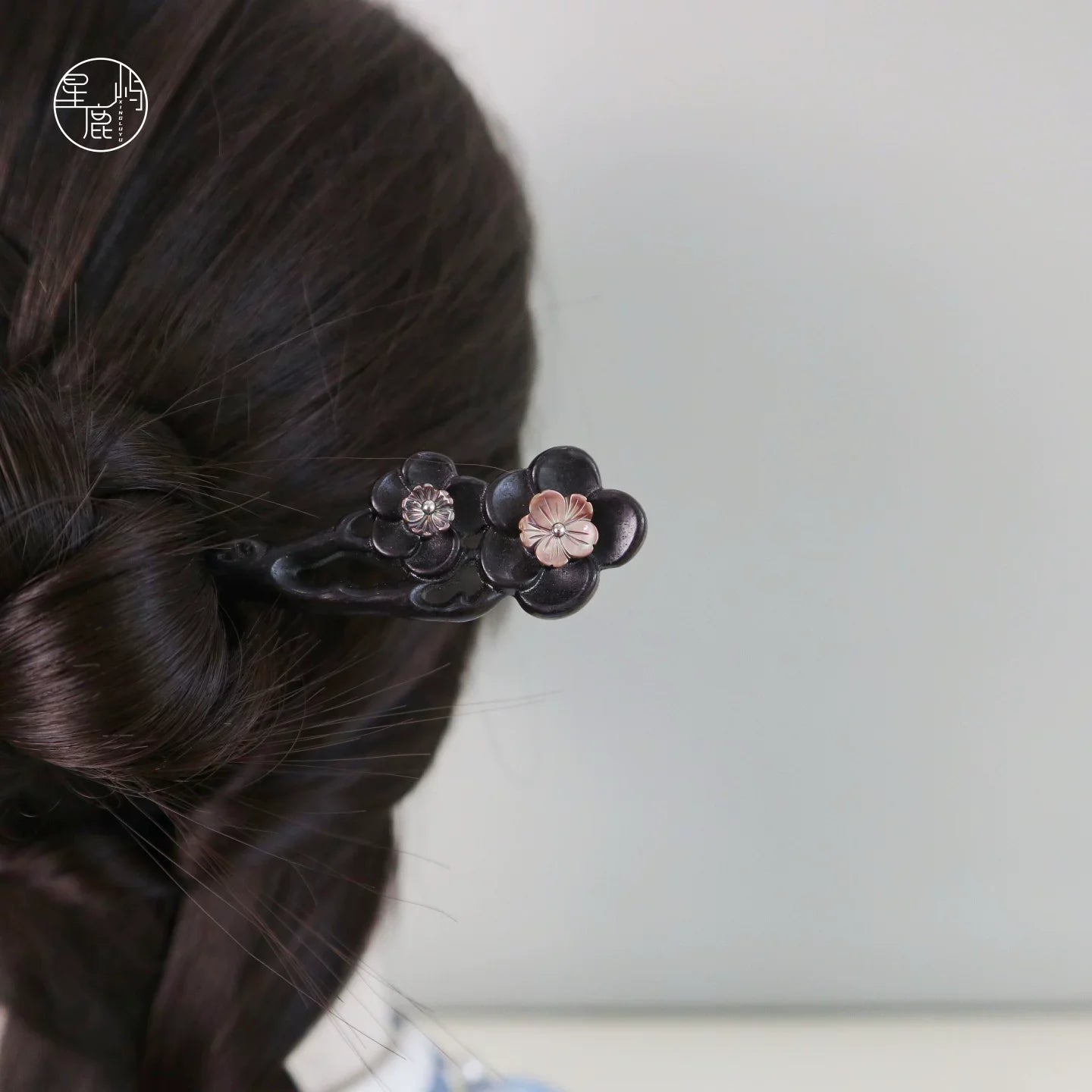 Ink Plum Hair Stick | Hanfu Hair Accessory