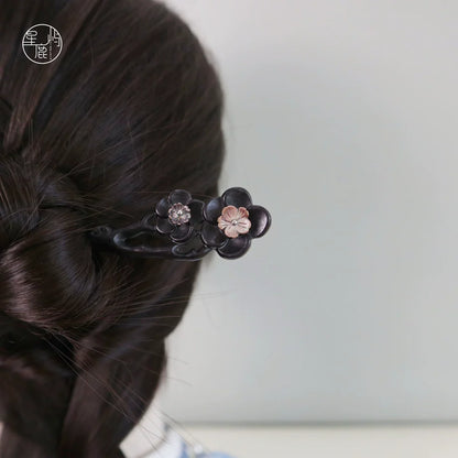 Ink Plum Hair Stick | Hanfu Hair Accessory
