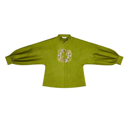 Chinese Blouse & Mamian Skirt Outfit | Plum Wine 春色阑