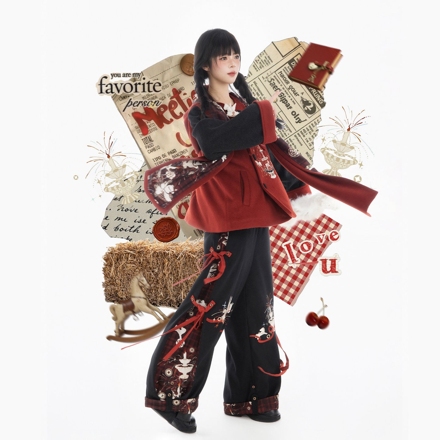 Modern Ming Dynasty Chinese New Year Festival Hanfu | Star Wish Pegasus 星愿天马