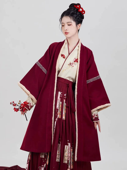 Song Dynasty Modern Hanfu for Chinese New Year Festivals - Four Seasons Flowers 四季花牌 (Preorder)