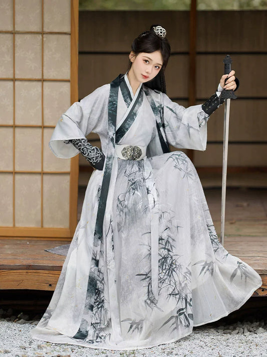 Wei Jin Dynasty Qiyao Ruqun Hanfu | Seeking Tranquility 寻幽