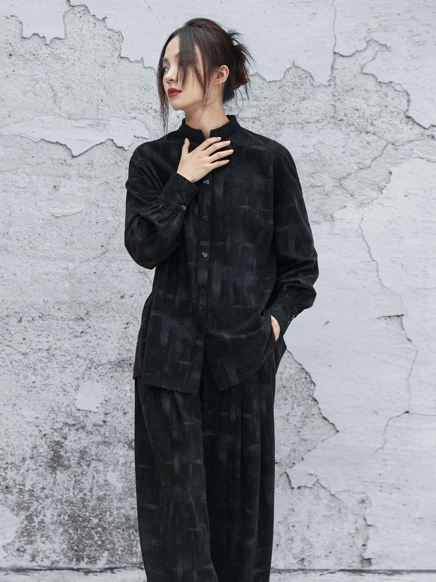 New Chinese Martial Arts Style Long Sleeve Top