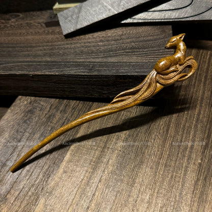 Nine Tail Fox Hair Stick | Hanfu Hair Accessory