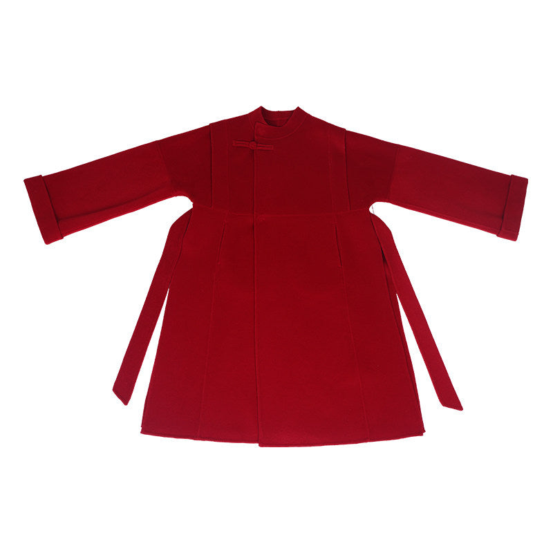 Festive Hanfu Coat for Engagement, Tea Ceremony or Chinese New Year - Awaiting Spring 待春归 (Preorder)