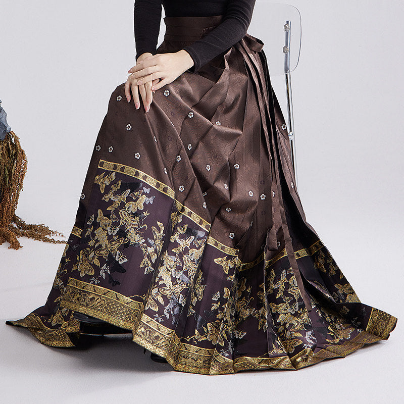 Ming Dynasty Modern Hanfu and Mamianqun - Five Strings Pipa 五弦琵琶