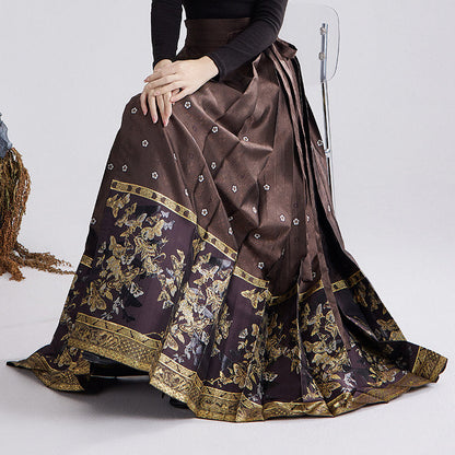 Ming Dynasty Modern Hanfu and Mamianqun - Five Strings Pipa 五弦琵琶