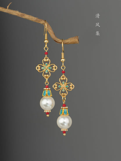 Joy of Life Antique Earrings | Hanfu Jewelry