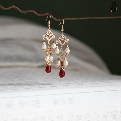 The Song of Fire Antique Earrings | Hanfu Jewelry