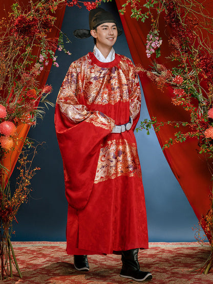 Ming Dynasty Chinese Wedding Hanfu Couple Set | Mutual Trust 两不疑