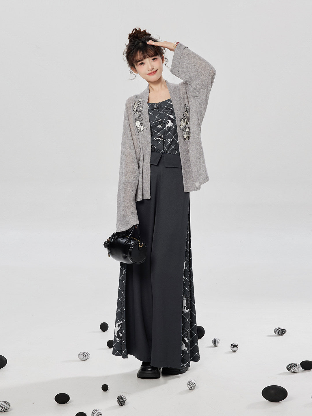 Meow Fun | Modern Song Dynasty Jacket and Pants Set