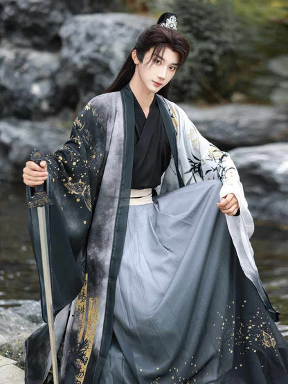 Bamboo Rhyme Xianxia Hanfu Set | Chinese Fantasy Period Drama Style
