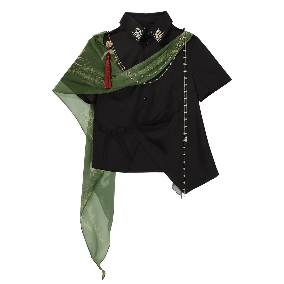 Changli 长离 - Hanfu Inspired Outfit Exotic Style Bloomers & Shirt Set