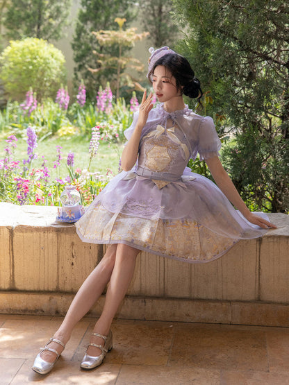 New Chinese Style Embroidered Summer Brocade Dress - Carousel 旋转木马