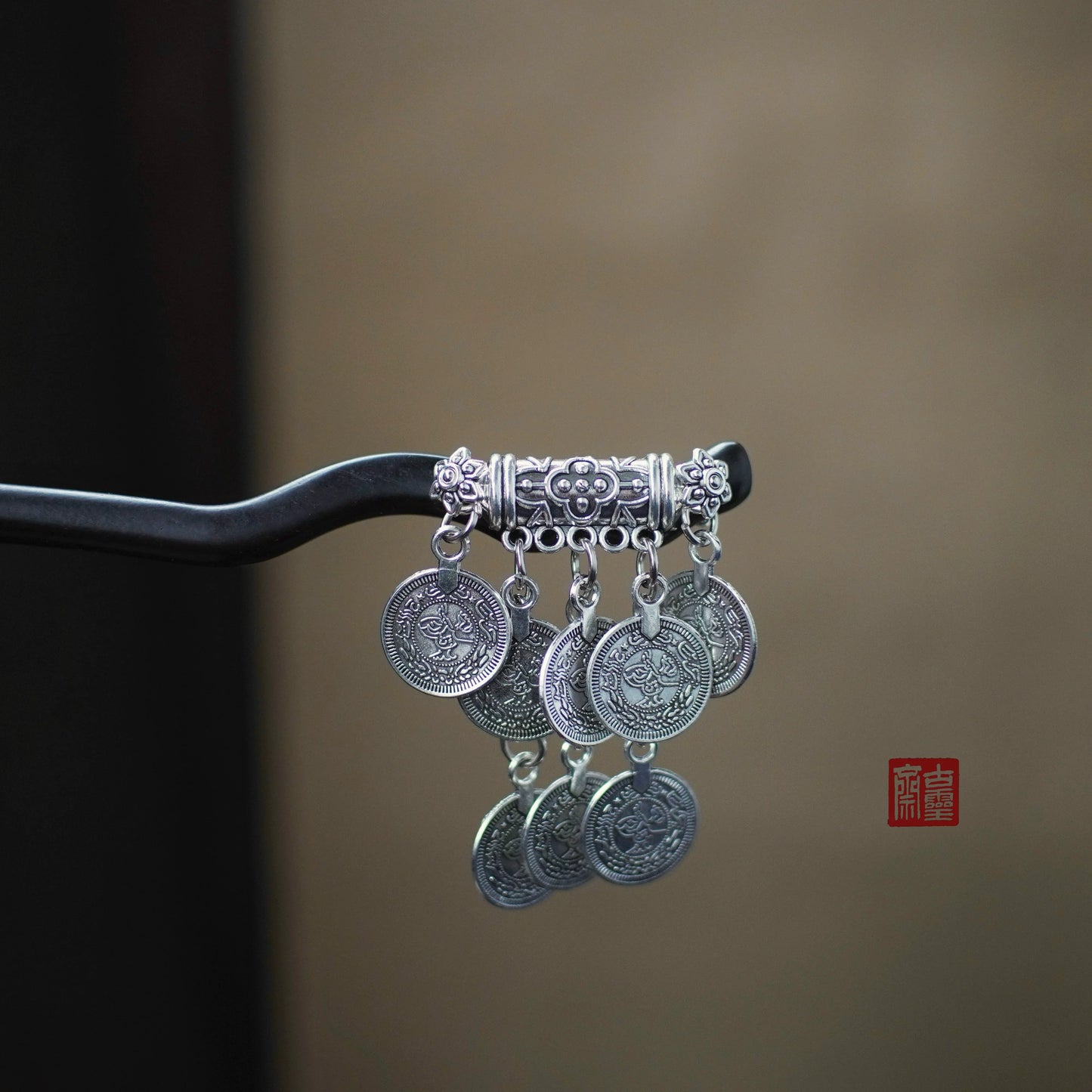 Miao Drums Hair Stick | Ancient Chinese Hair Accessory