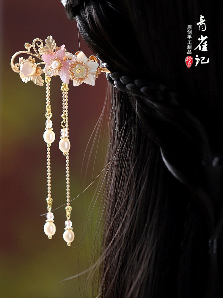 Song of Flowers Hair Stick | Hanfu Hair Accessory