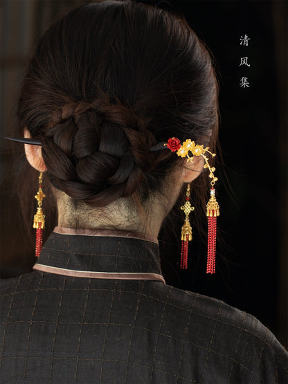 Lucky Knots Antique Earrings | Hanfu Jewelry