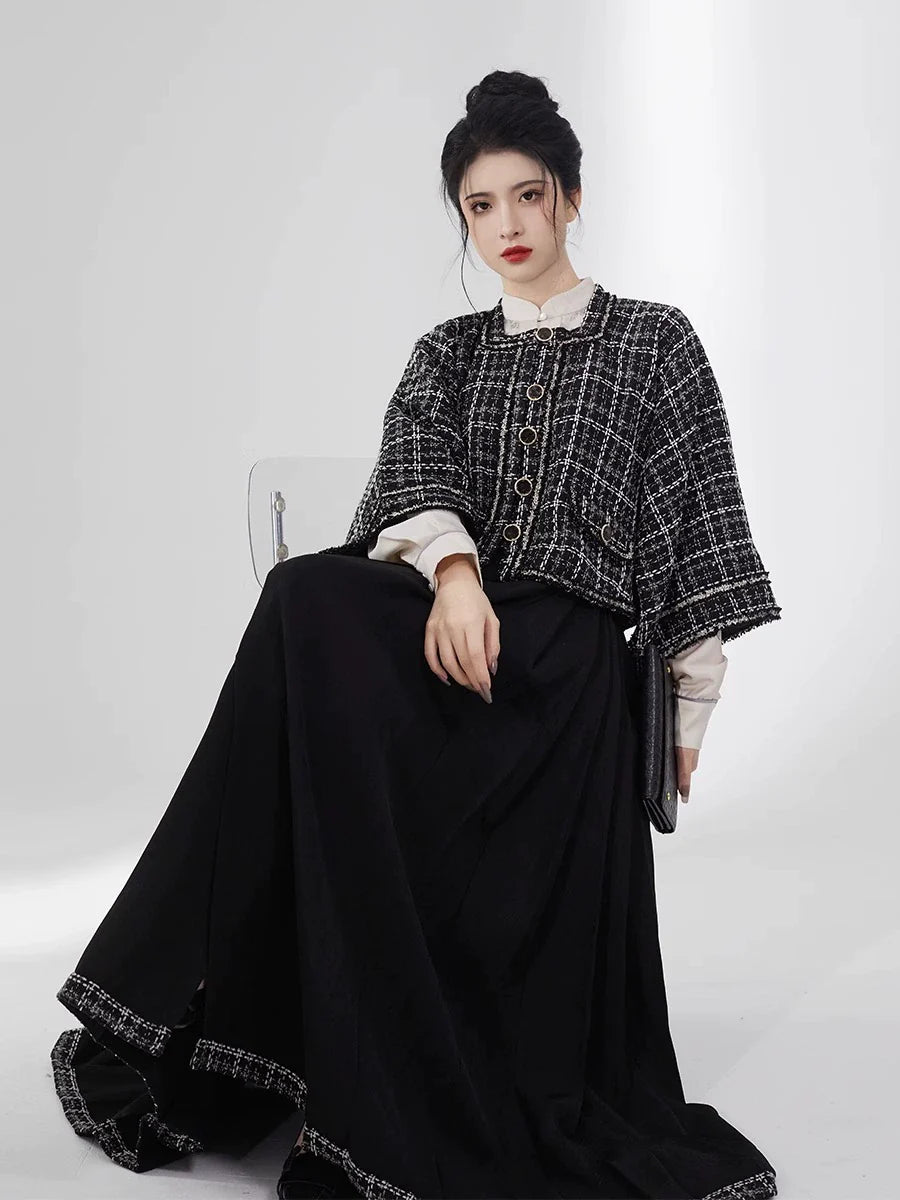 Ming Dynasty Modern Hanfu Mamianqun Outfit - Shuangshu 双姝