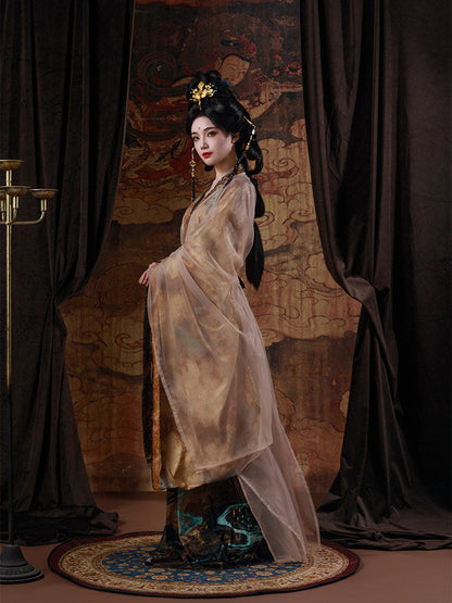 Wei Jin Dynasty Qiyao Ruqun Hanfu | Nine Songs 九歌