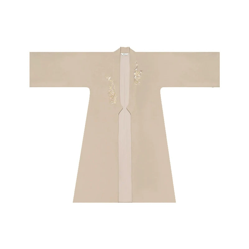 Song Dynasty Modern Hanfu Set with Long Sleeve Top and Three Pleat Skirt - Maisui 麦穗 (Preorder)