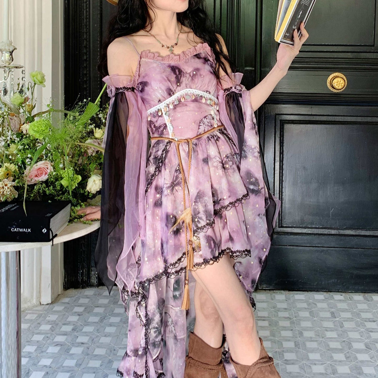 New Chinese Style Fairy Summer Slip Dress - Lost in Mist 雾屿迷踪