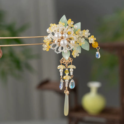 Golden Autumn Hair Stick | Ancient Chinese Hair Accessory