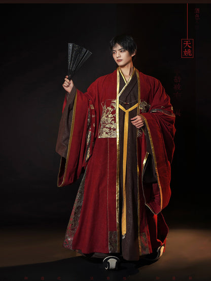 Tianyao | Ming Dynasty Cloak and Taoist Robe Hanfu Set