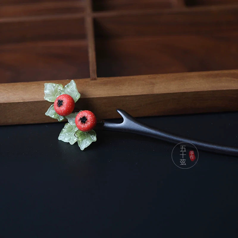 Hawthorn Fruit Hair Stick | Hanfu Hair Accessory