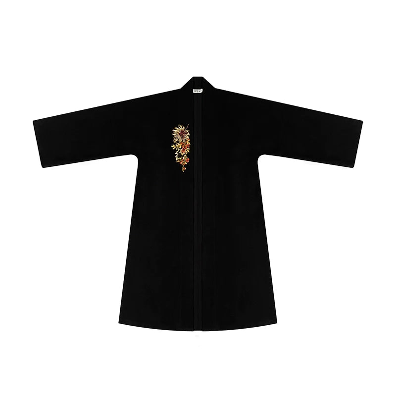 Song Dynasty Modern Hanfu Set with Winged Sleeve Top and Spiral Skirt - Jinruan 尽染 (Preorder)