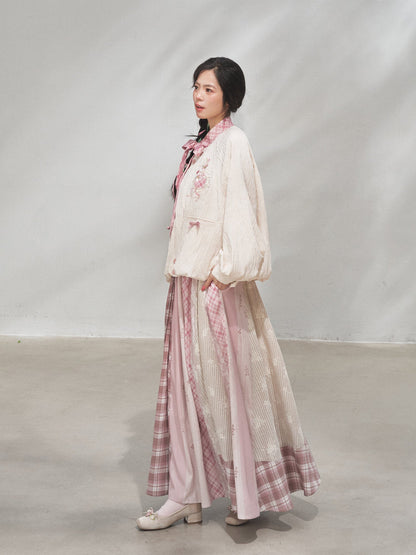 Powder Treasure | Xianxia Style Coat and Skirt Hanyuansu Outfit