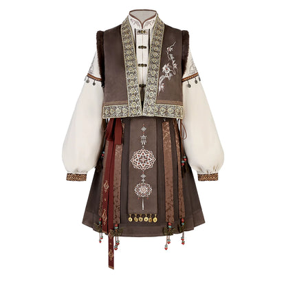 Ming Dynasty Modern Hanfu, Mamianqun, Miyan 弥烟