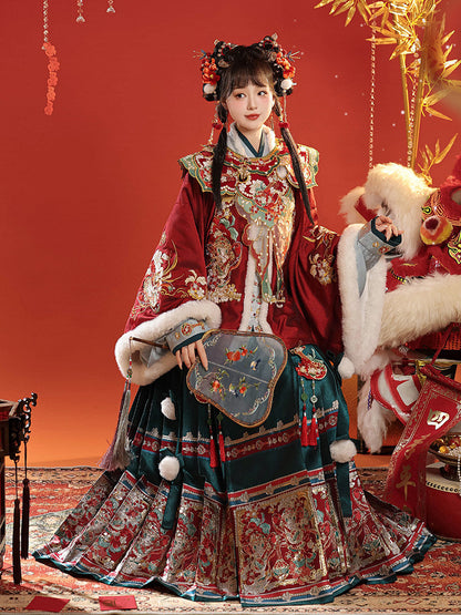 Ming Dynasty Chinese New Year Festival Hanfu | Dunhuang Capital 玉京敦煌