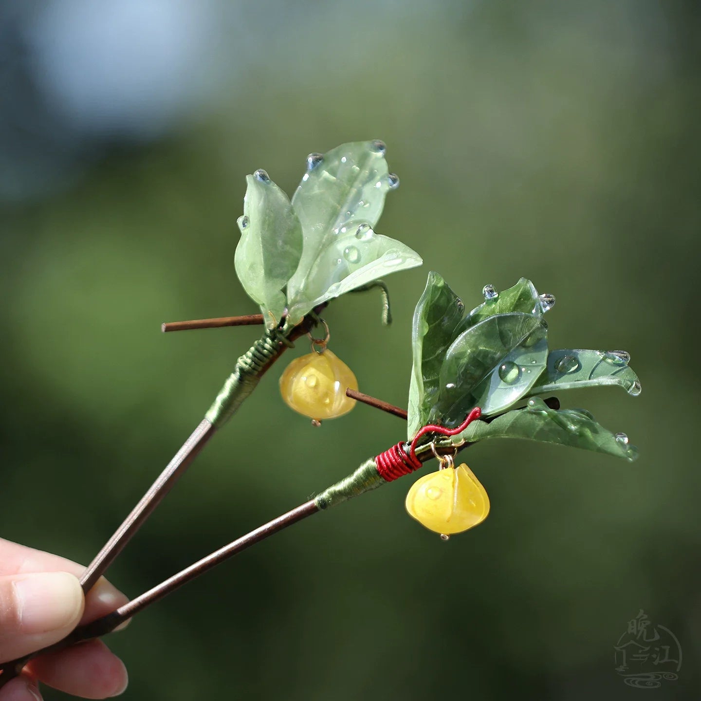 Pomelo Leaves Hair Stick | Ancient Chinese Hair Accessory