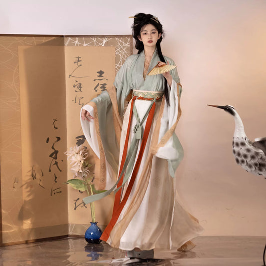Wei Jin Dynasty Qiyao Ruqun Hanfu | Jiuyi 九翊