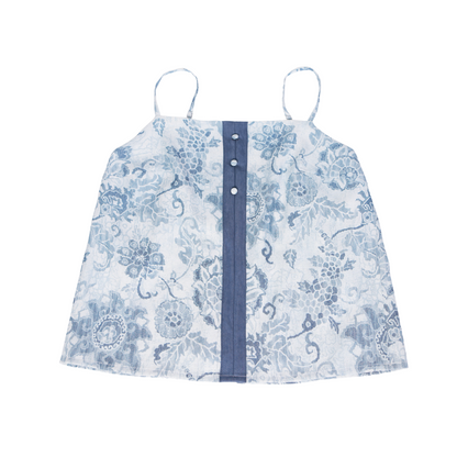 Song Dynasty Modern Hanfu Camisole and Cardigan with Shorts or Wide Leg Pants - Kongqing 空青 (Preorder)