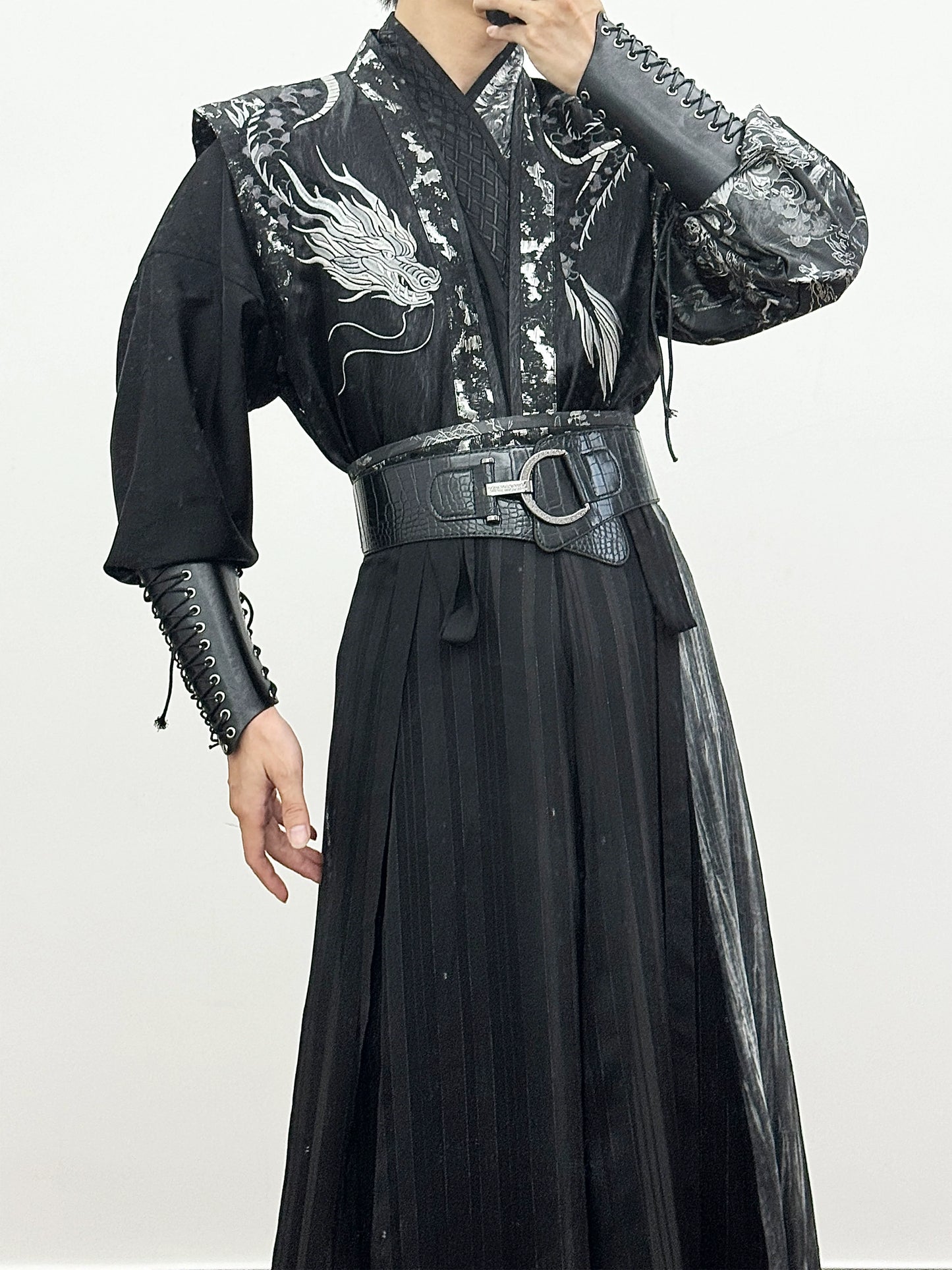 Wei Jin Wuxia Style Qiyao Ruqun - Canglan 沧澜
