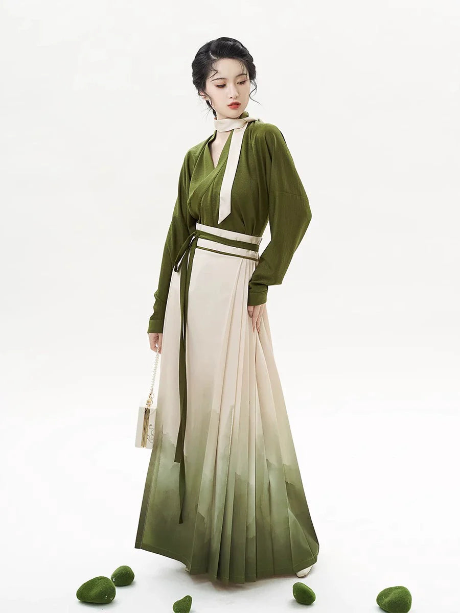 Chinese Blouse & Mamian Skirt Outfit | Twisted Tea 捻茶