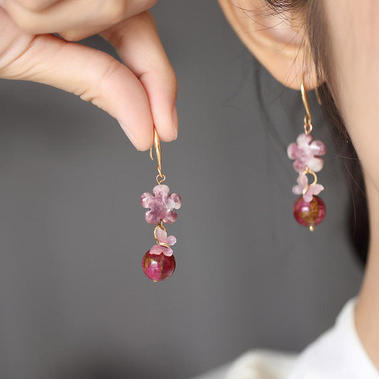 Blooming Love earrings - hanfu jewelry — side profile
