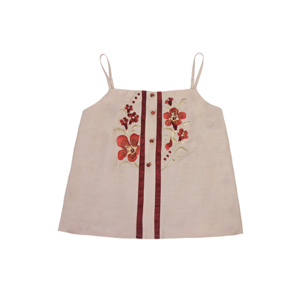 Song Dynasty Modern Hanfu Changgan Temple Beizi and Wrap Skirt - Crimson Cup 赤玉盏 (Preorder)