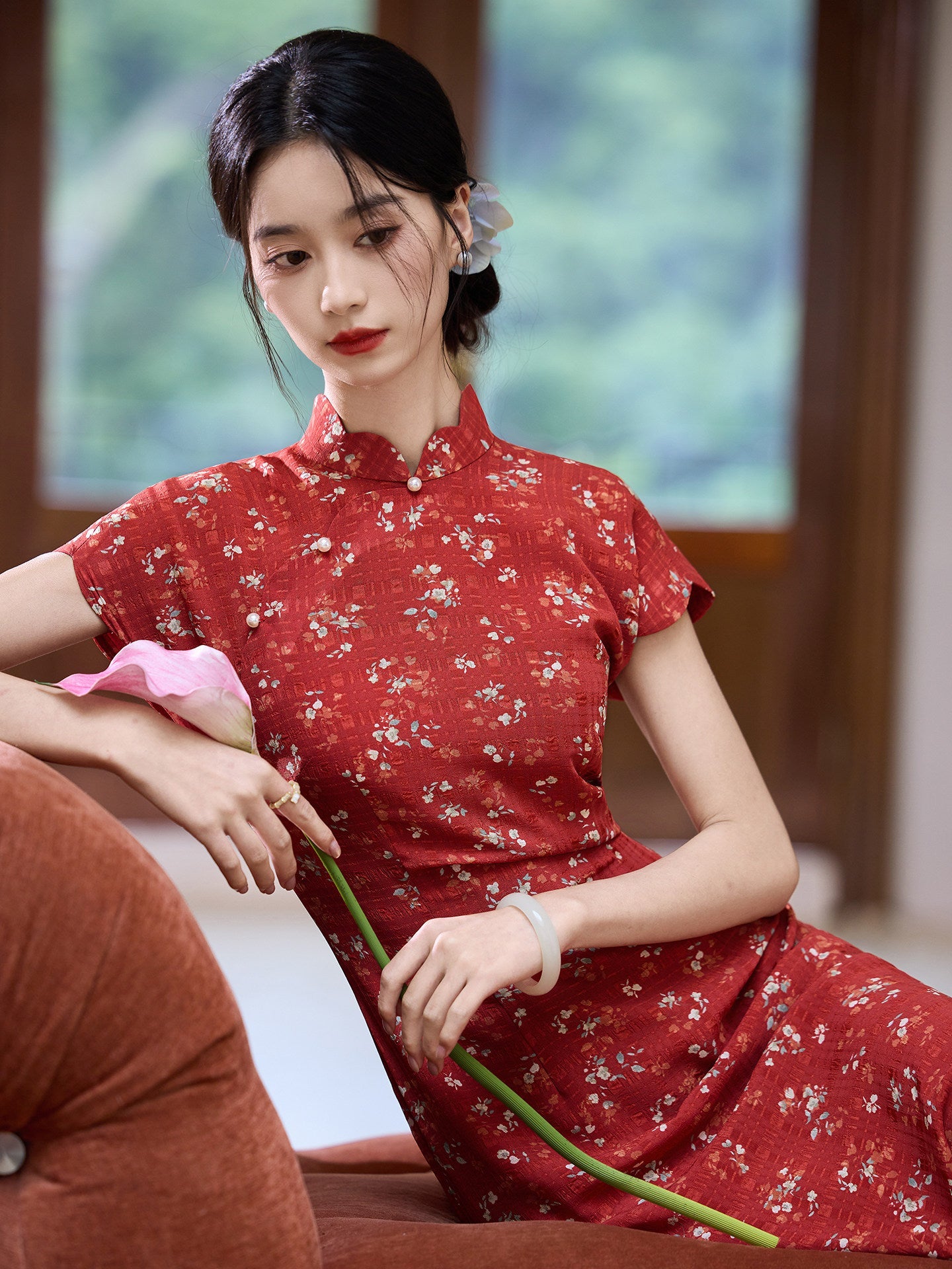 Chinese Wedding Engagement & Tea Ceremony Retro Cheongsam | Jiayue