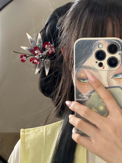 Falling Snow and Plum Blossom Hair Stick | Hanfu Hair Accessory