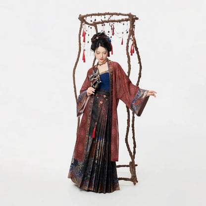Ming Dynasty Modern Hanfu Mamianqun Outfit - Shen Nuo 神傩
