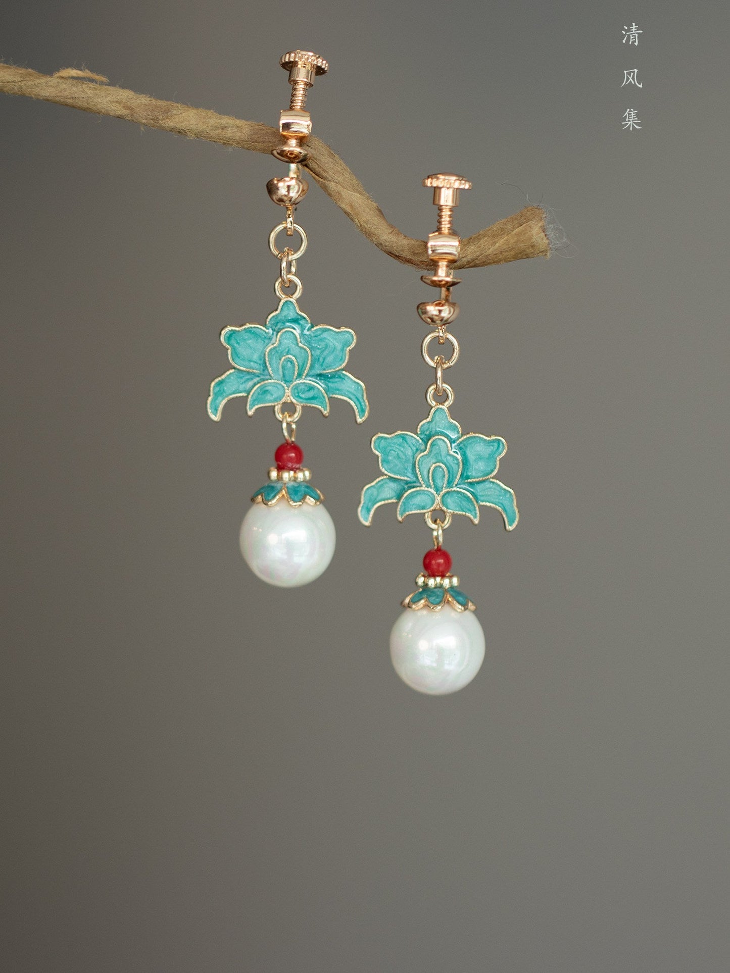 Art of Porcelain Antique Earrings | Hanfu Jewelry