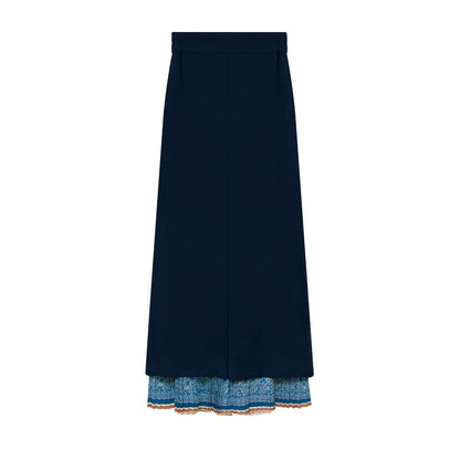Wang Yun Shan | Modern Chinese Pleated Jacket and Wide Leg Pants Set