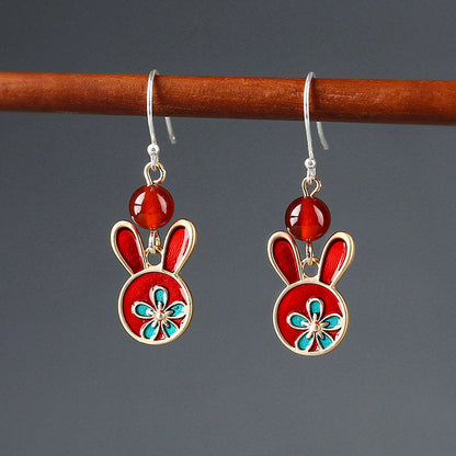 Festive Bunny Earrings | Cheongsam Jewelry