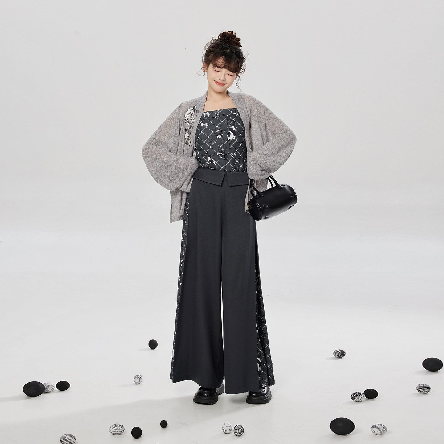 Meow Fun | Modern Song Dynasty Jacket and Pants Set
