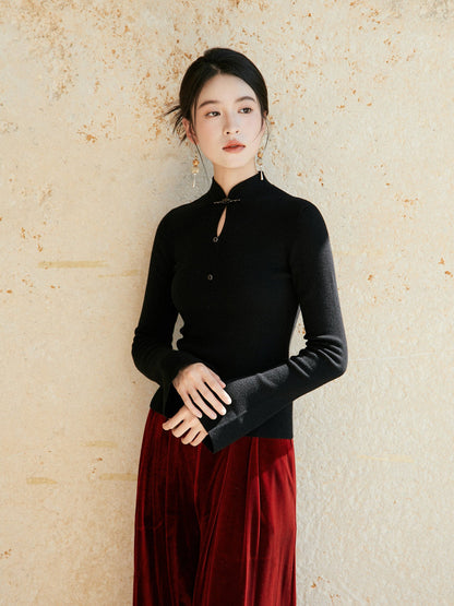 New Chinese Style Knitted Wool Sweater - Winter Awakens 觉冬